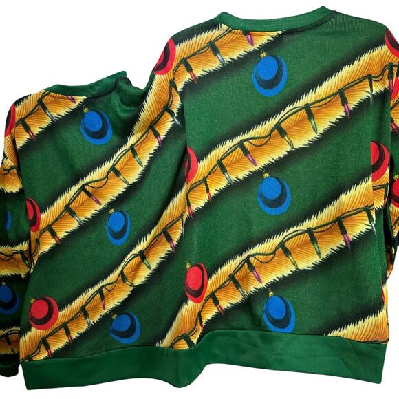 MAD Engine Yule Tie Double Sweater Funny Ugly Christmas Sweater One Size - Picture 2 of 7